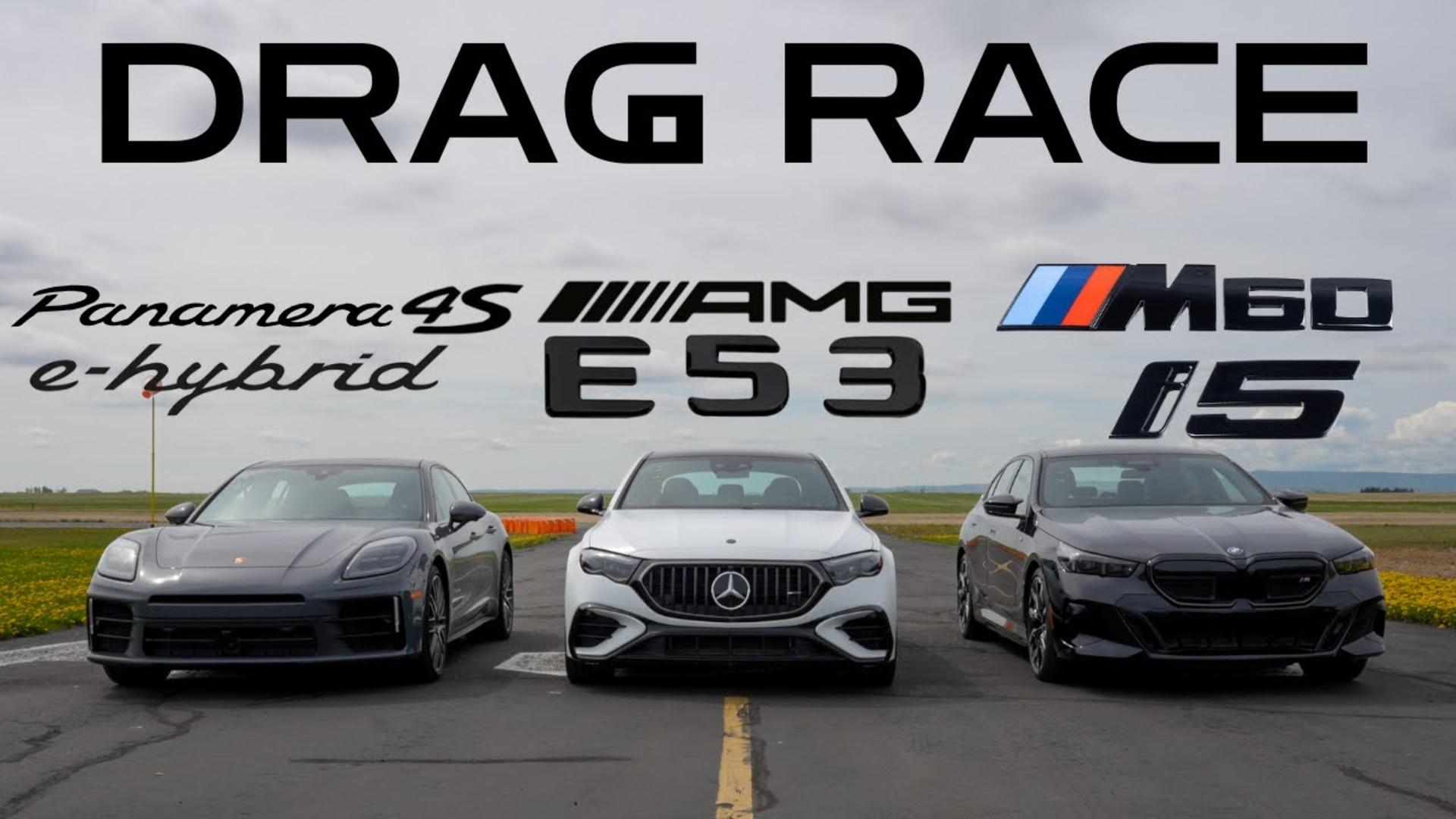 2025 AMG E53 vs 2025 Panamera 4s e-Hybrid vs 2025 i5 M60