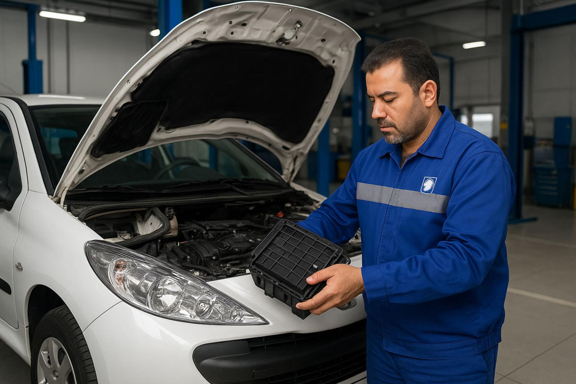 نشتی بخاری پژو 206 و پژو 207