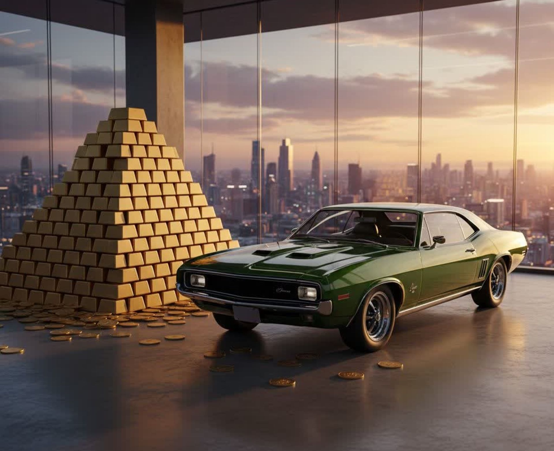 مقایسه ماشین و طلا