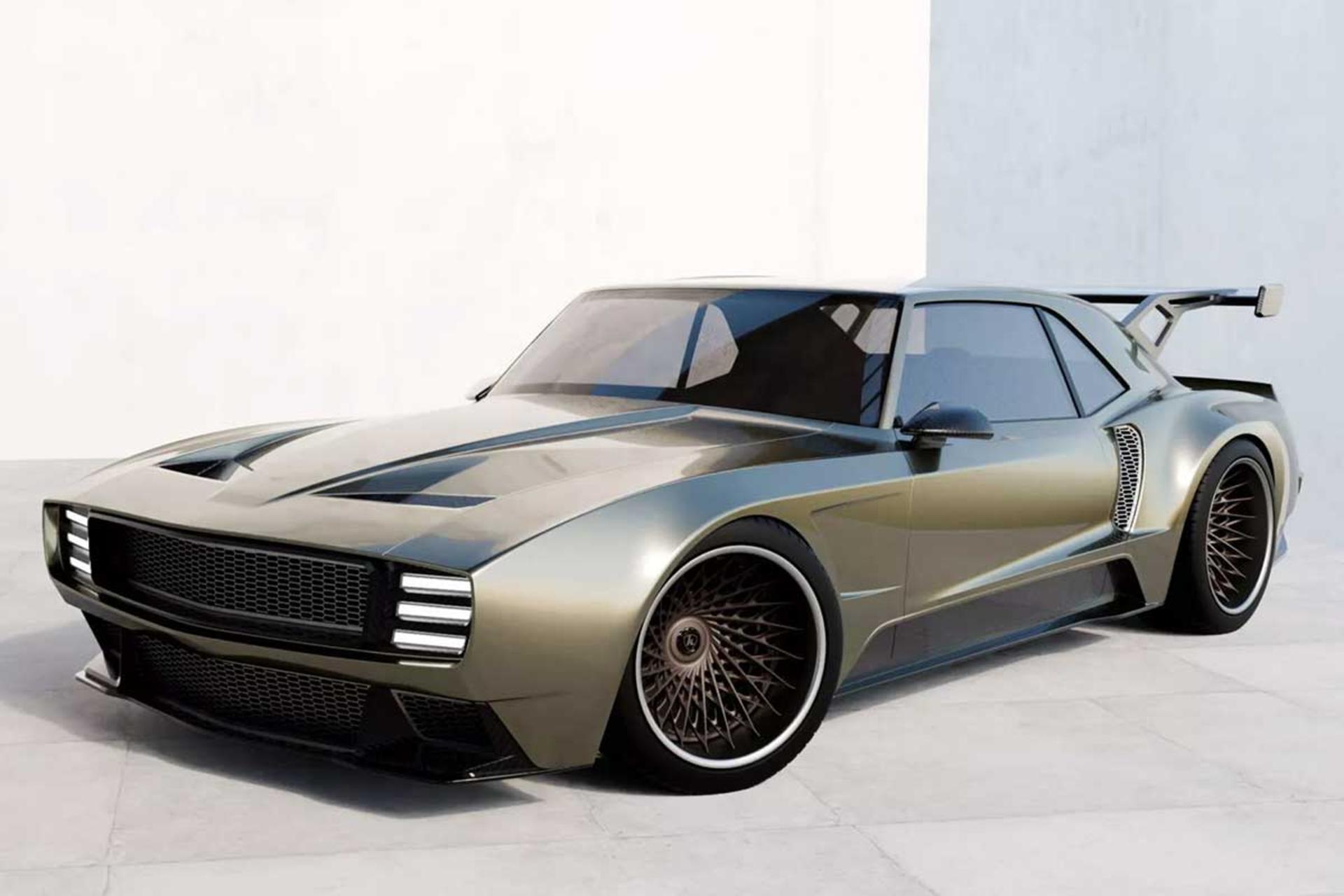 تبدیل کامارو 1969 هیبرید 1600 اسب بخار