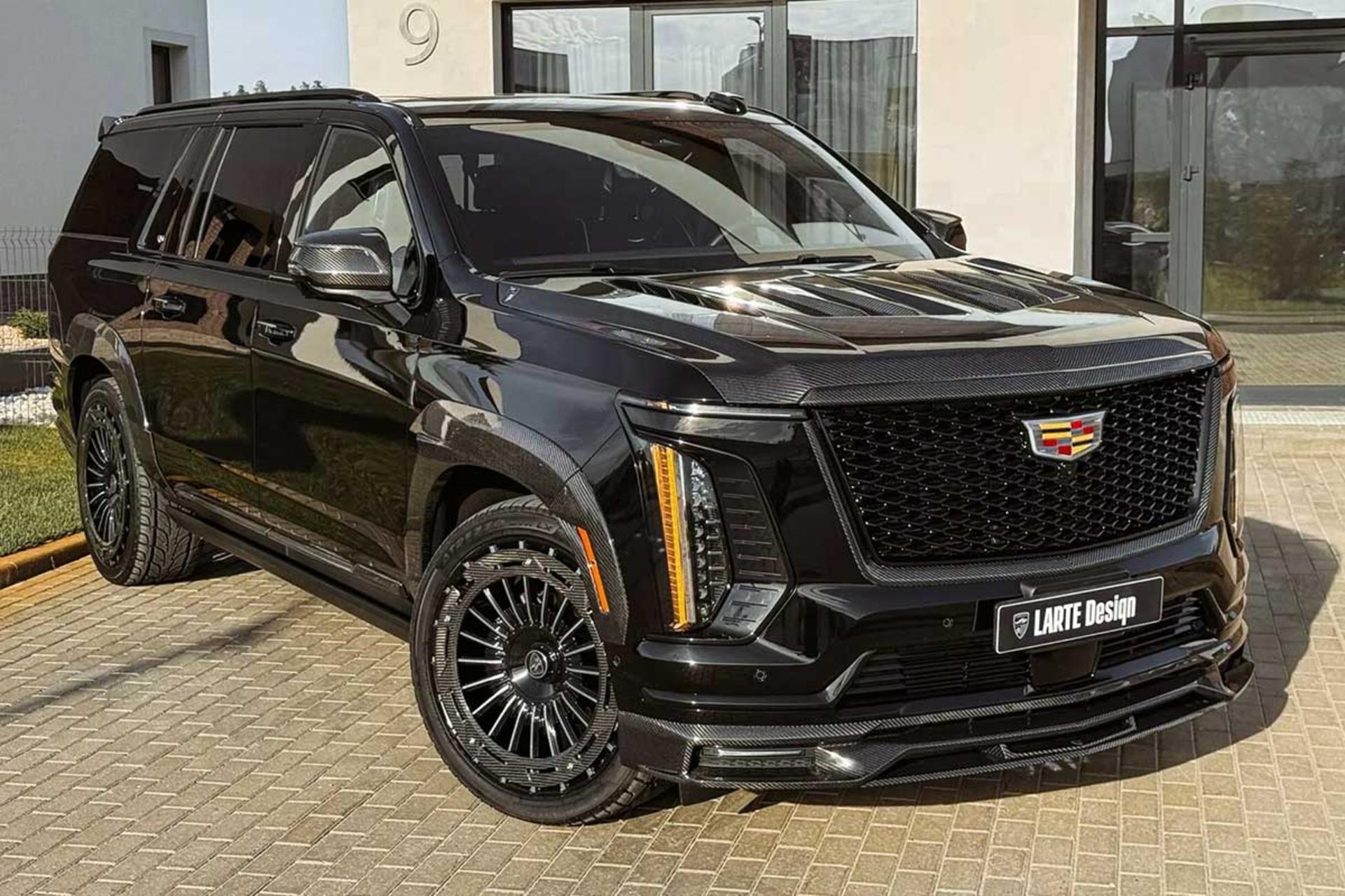 کادیلاک اسکالید با کیت فیبر کربنی لارته دیزاین