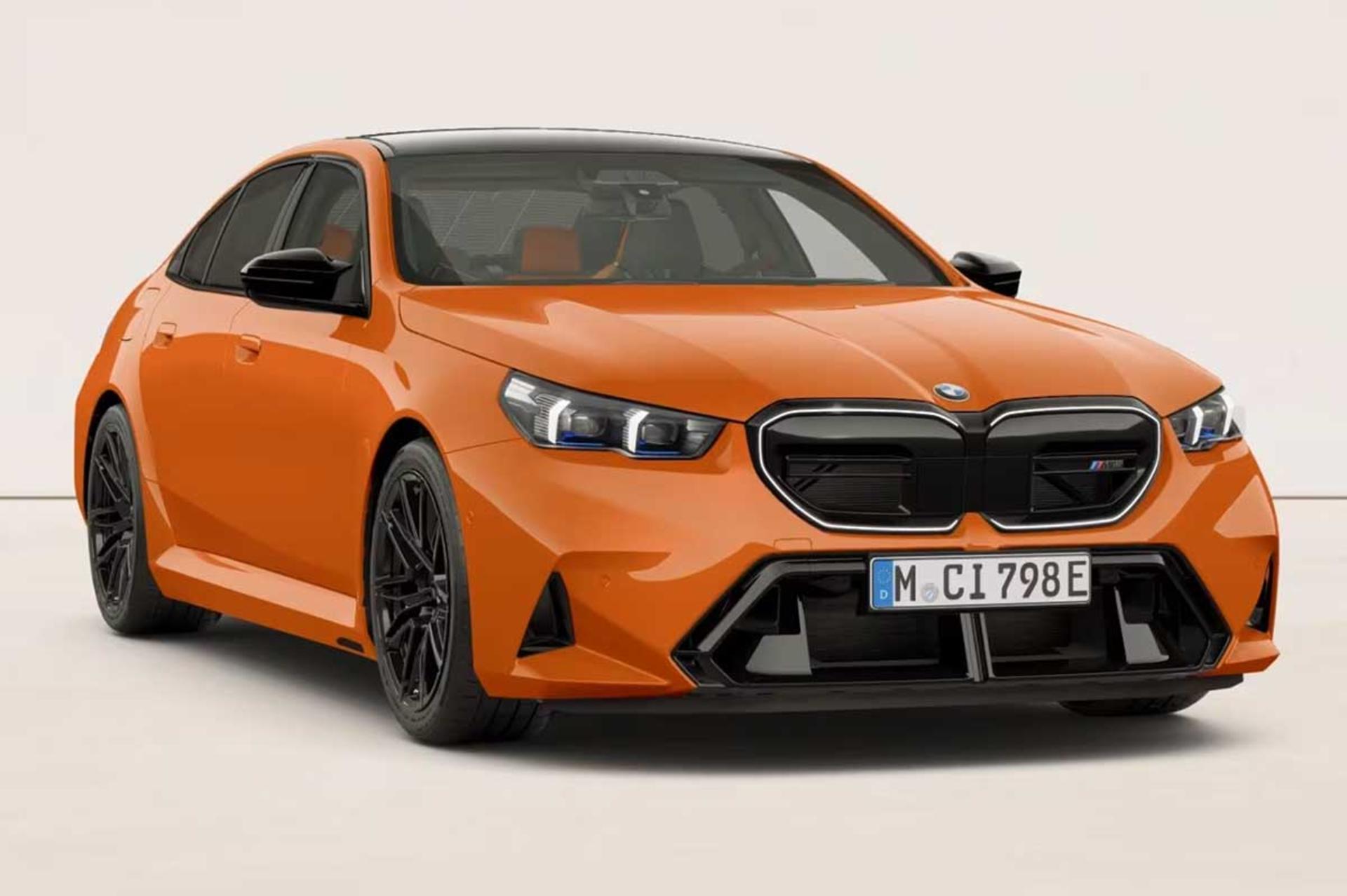 ب‌ام‌و M5 نارنجی آتشین