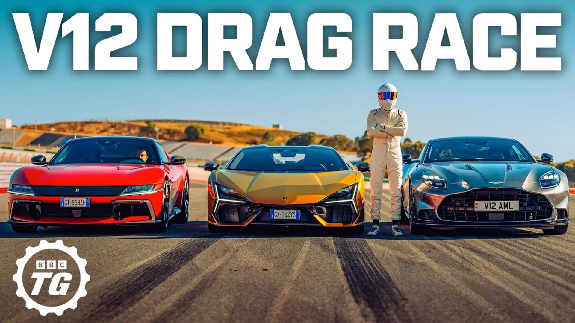 درگ سلاطین V12، لامبورگینی، فراری و آستون مارتین