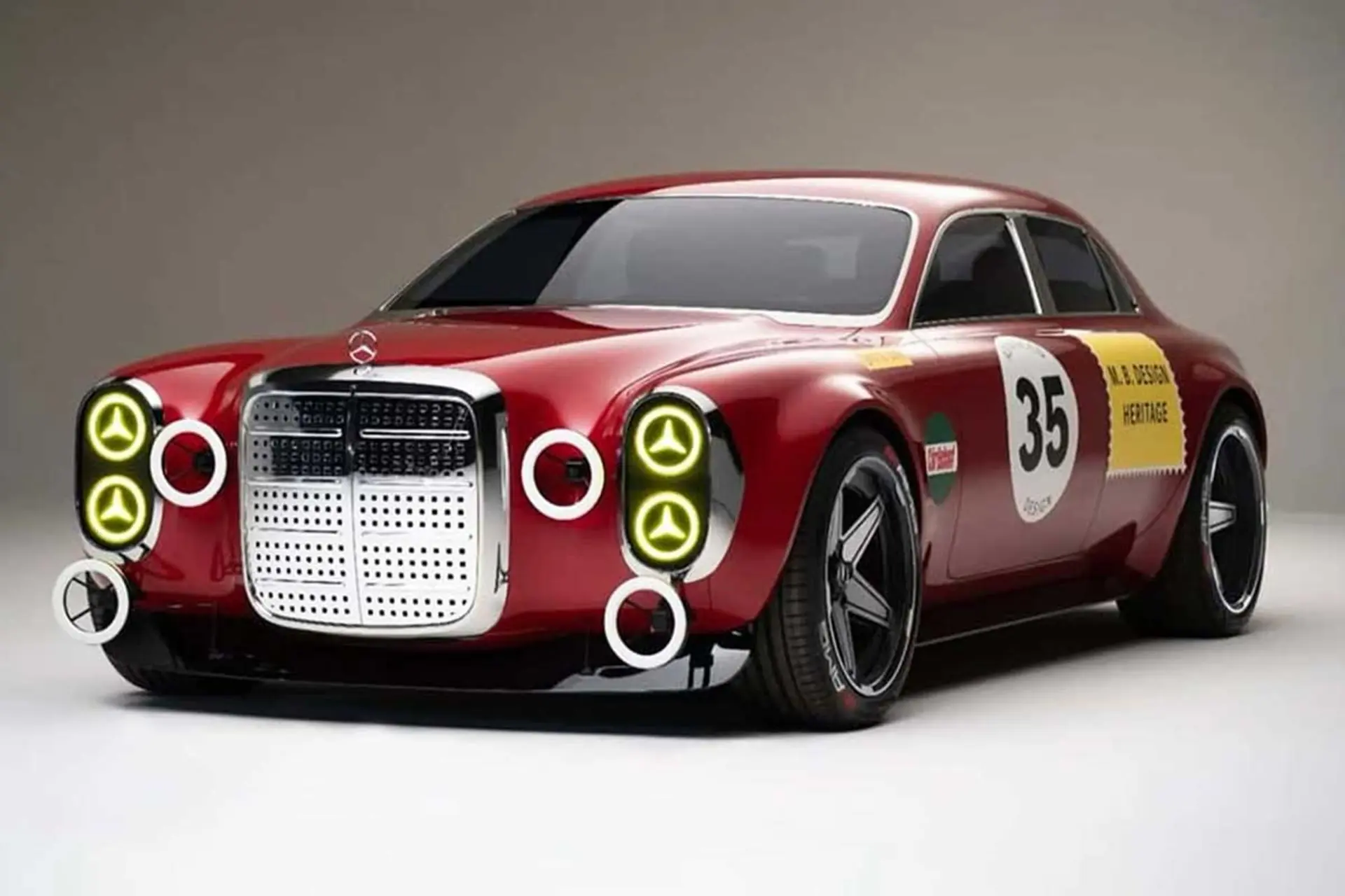 نسخه مدرن مرسدس 300 SEL 6.8 