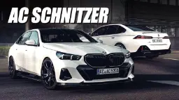 خودروهای سفید تیونینگ شده توسط شرکت AC Schnitzer (AC Schnitzer) در فضای باز