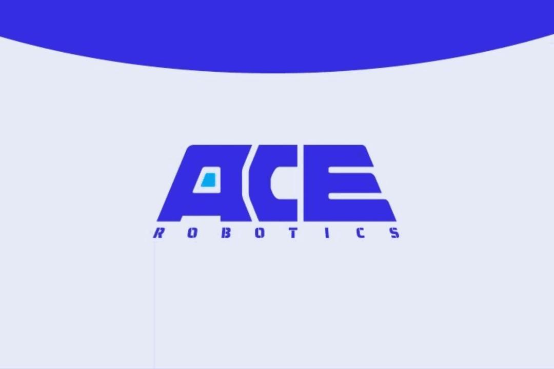 لوگوی شرکت ای‌س رباتیک (Ace Robotics) با رنگ آبی و طراحی مدرن