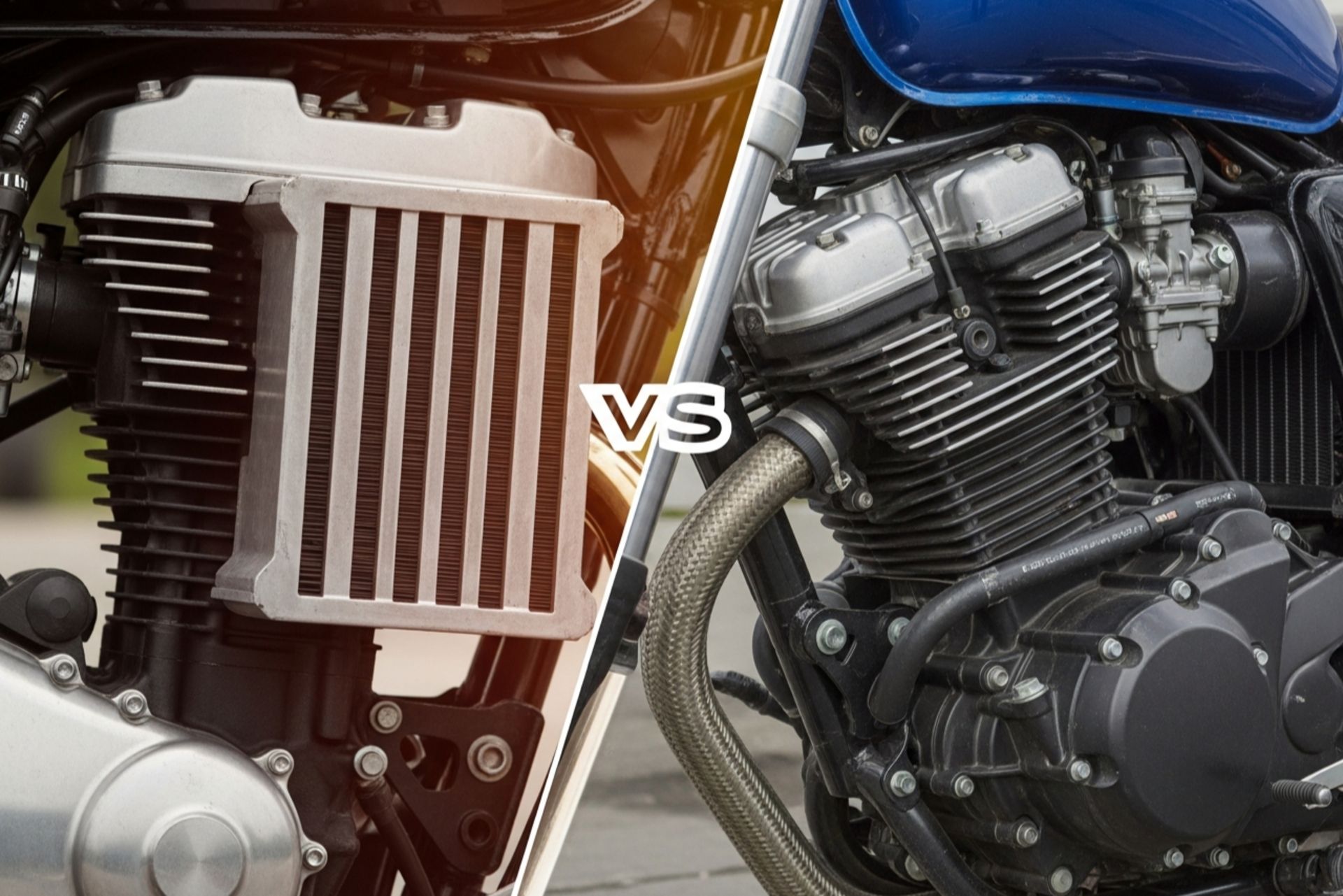 مقایسه موتور هوا خنک با پره و موتور آب خنک با رادیاتور