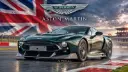 خودروی استون مارتین ویکتور (Aston Martin Valour) در حال حرکت در پیست مسابقه