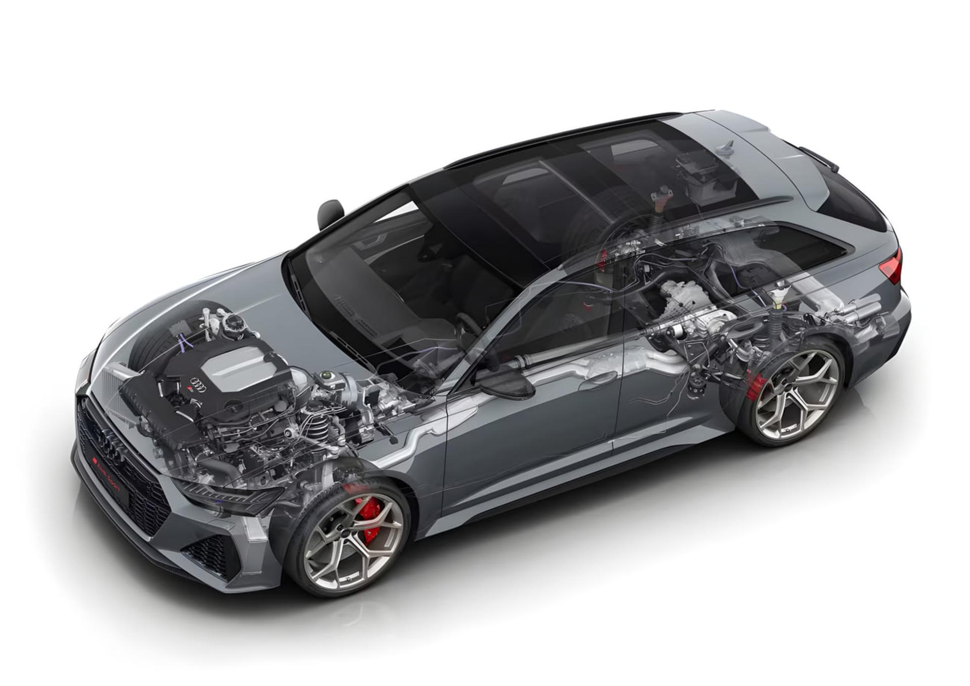 نمای داخلی و قطعات فنی خودروی اسپرت آئودی RS 6 (Audi RS 6) آوانت
