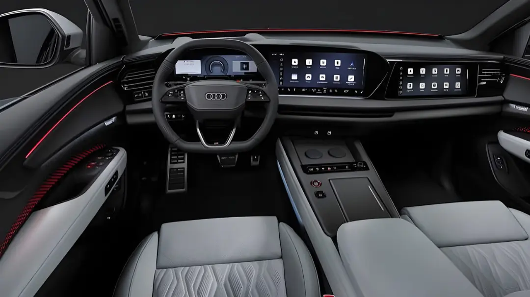 نمای داخلی و داشبورد دیجیتال خودروی آئودی (Audi) SQ9 مدل ۲۰۲۷