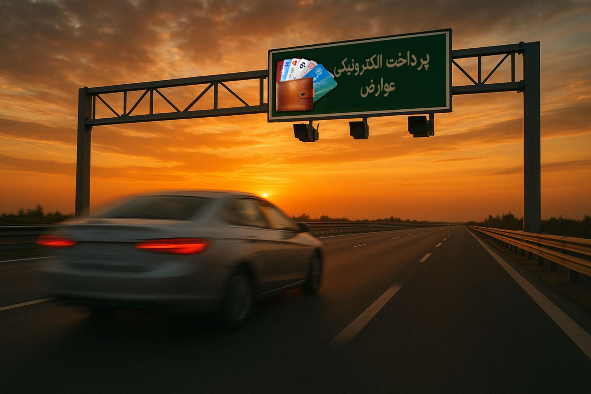پرداخت الکترونیکی عوارض آزادراه با حستب بانکی