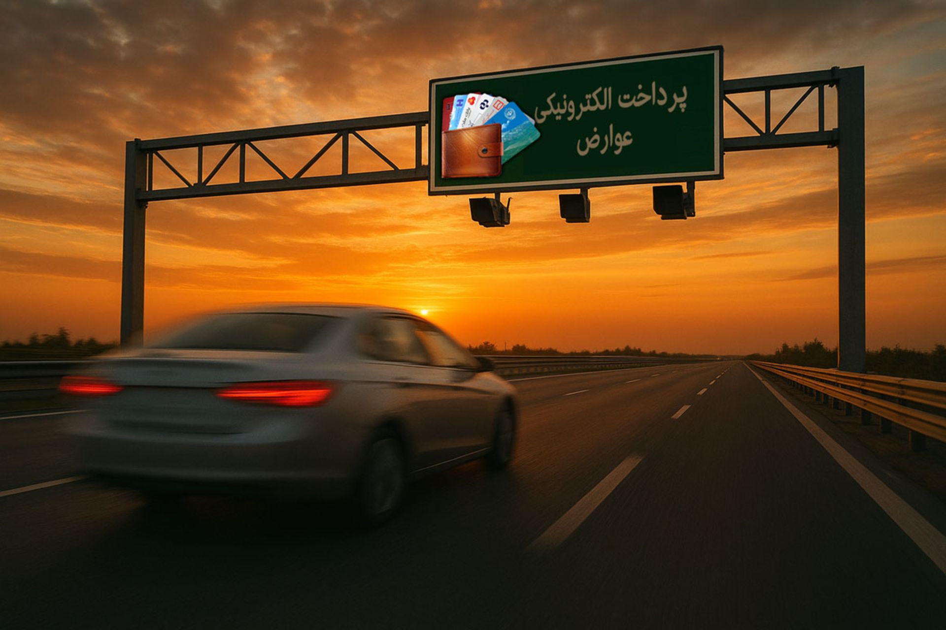 پرداخت الکترونیکی عوارض آزادراه با حستب بانکی