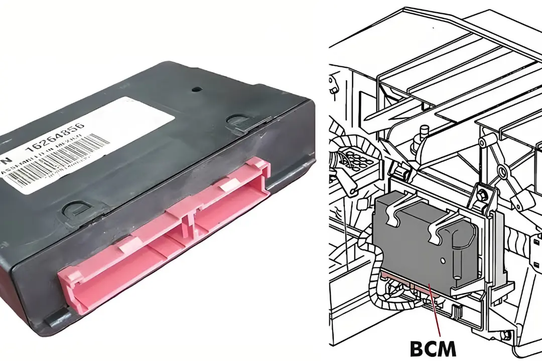 ماژول کنترل بدنه (BCM) خودرو با سوکت صورتی رنگ