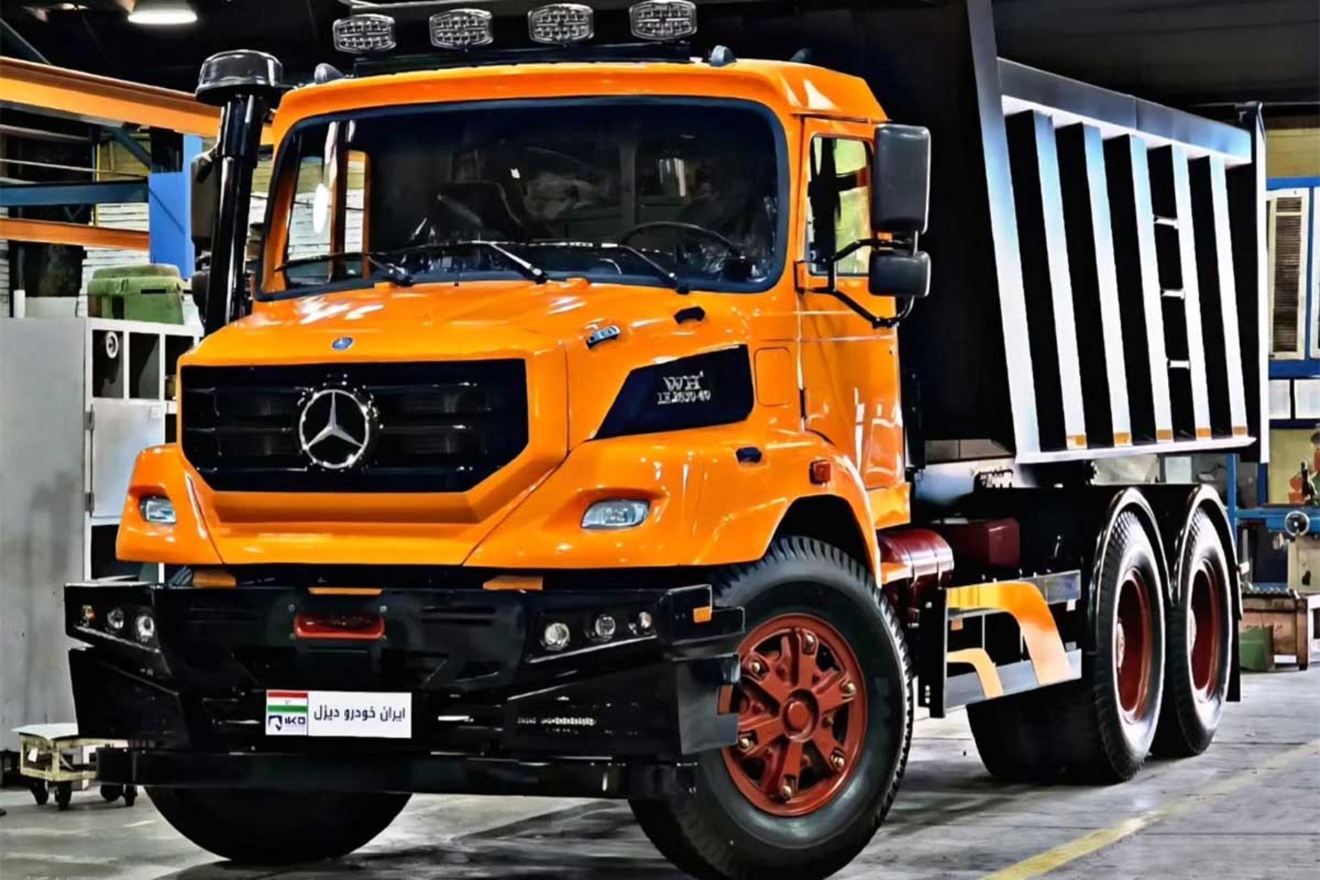 کامیون بنز واگن هود پلاس فیس لیفت ایران خودرو دیزل