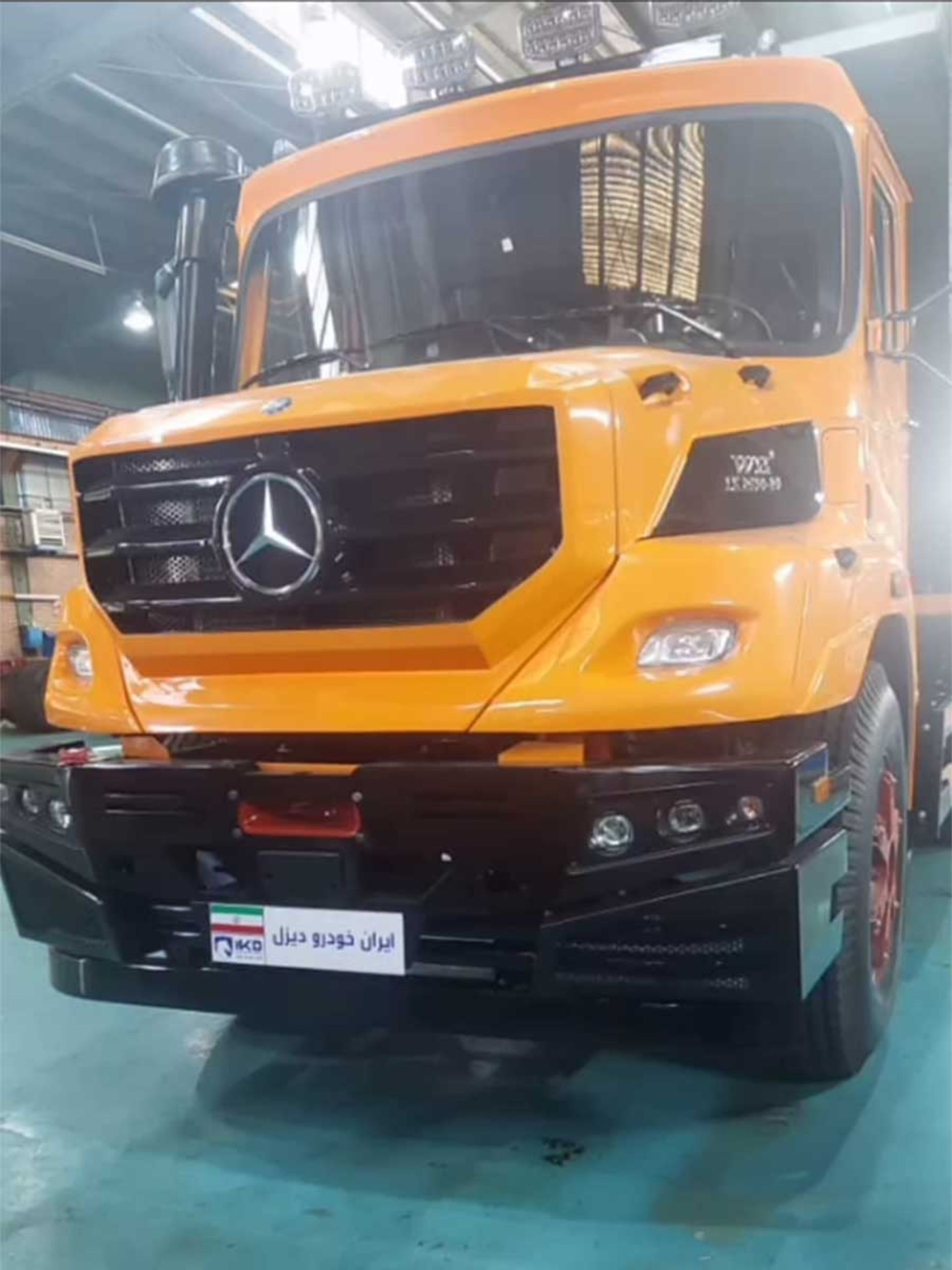 فیس‌لیفت کامیون بنز واگن هود پلاس ایران‌خودرو دیزل