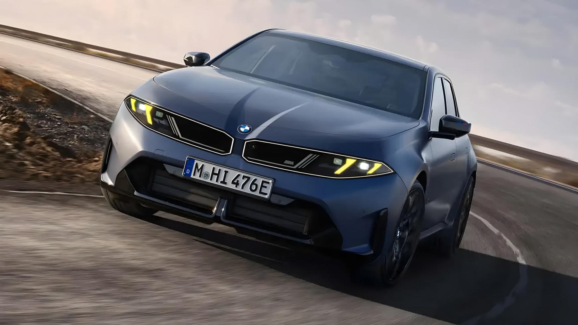 خودرو ب‌ام‌و i3 M60 (BMW i3 M60) در حال حرکت در جاده