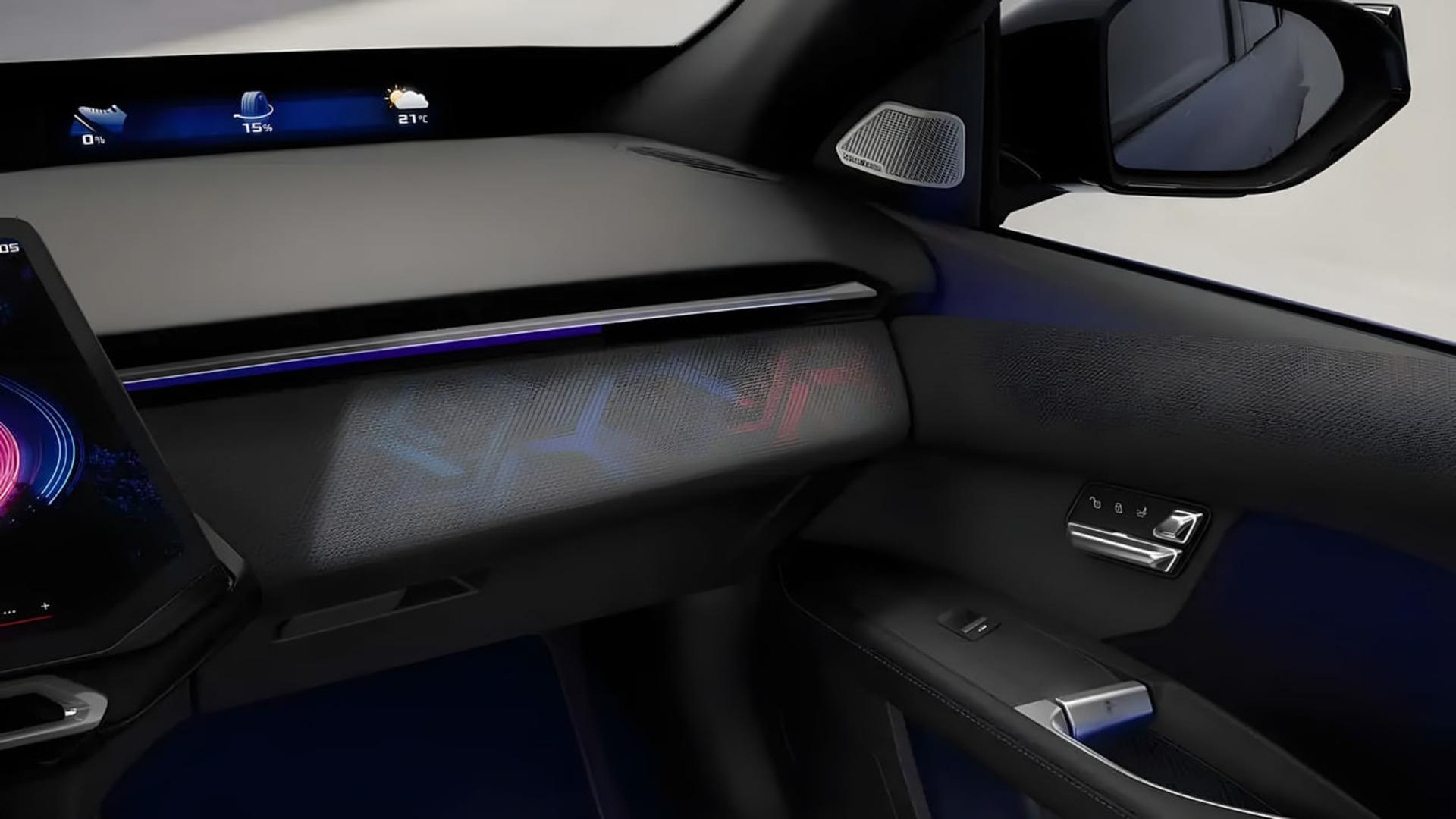 طراحی داخلی و داشبورد مدرن خودروی ب‌ام‌و (BMW) i3 M60