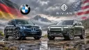 خودروهای برقی بی ام و iX3 (BMW iX3) و ریویان R2 (Rivian R2) در طبیعت