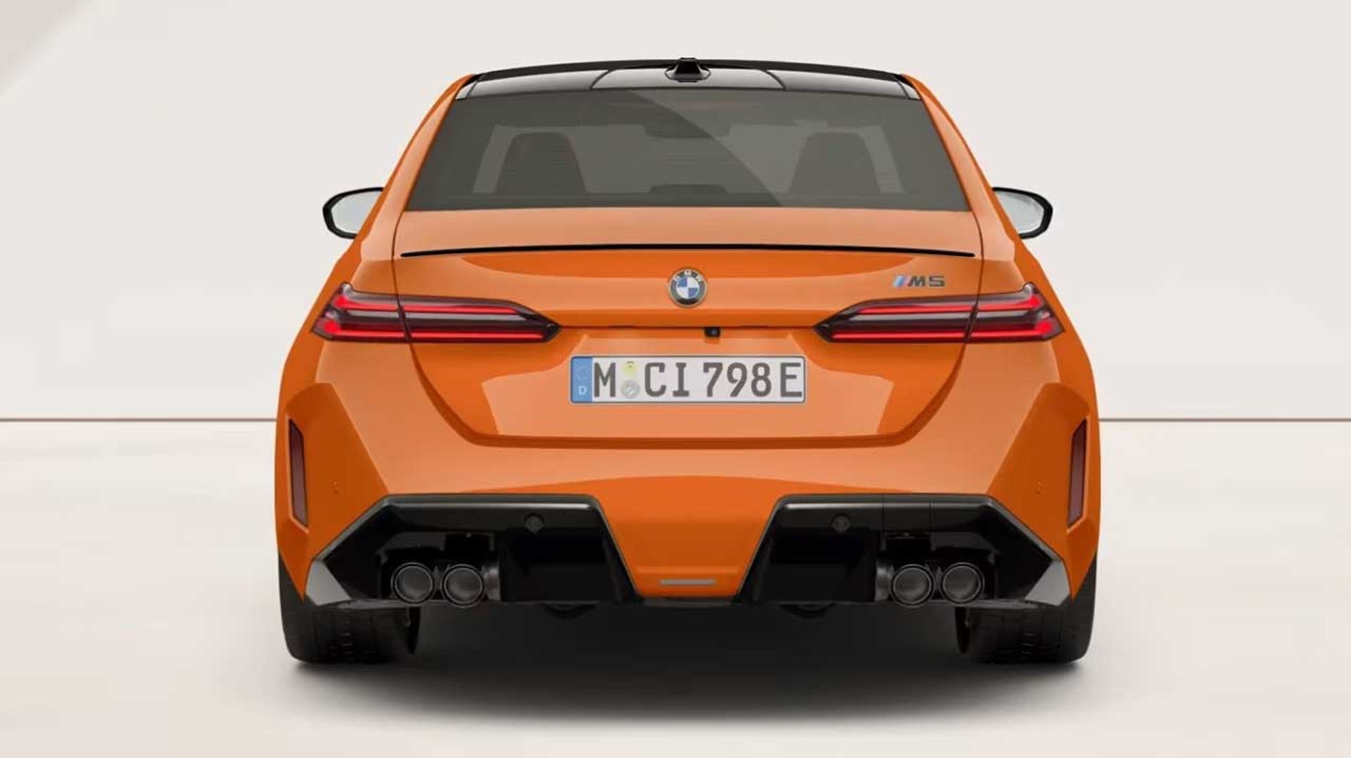 ب‌ام‌و M5 نارنجی آتشین