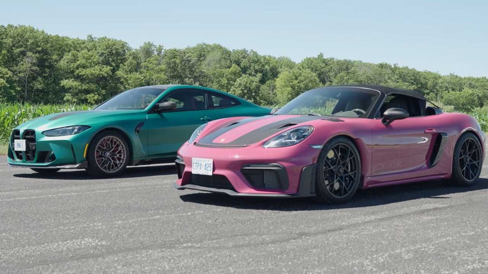 درگ پورشه باکستر و بی‌ام‌و M4