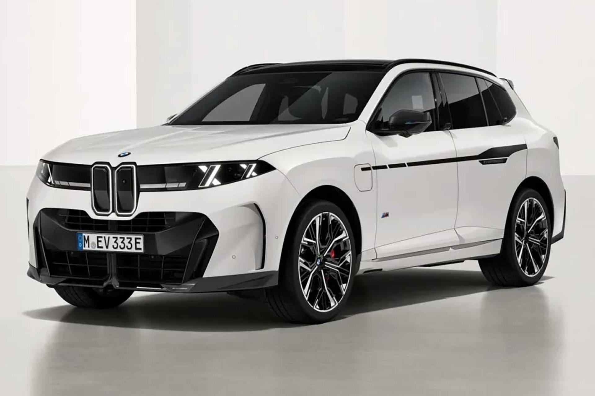 خودرو سفید بی‌ام‌و X5 (BMW X5) مجهز به لوازم جانبی M پرفورمنس