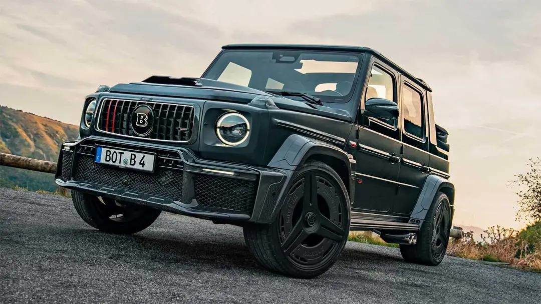 خودرو برابوس ۹۰۰ راکت (Brabus 900 Rocket) مدل کابریو با رنگ مات