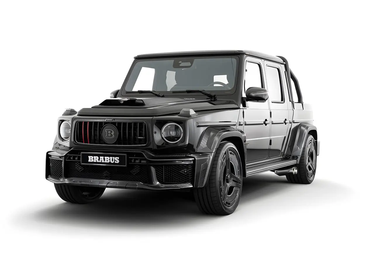 خودرو برابوس P 900 (Brabus P 900) راکت ادیشن با بدنه مشکی و طراحی پیکاپ