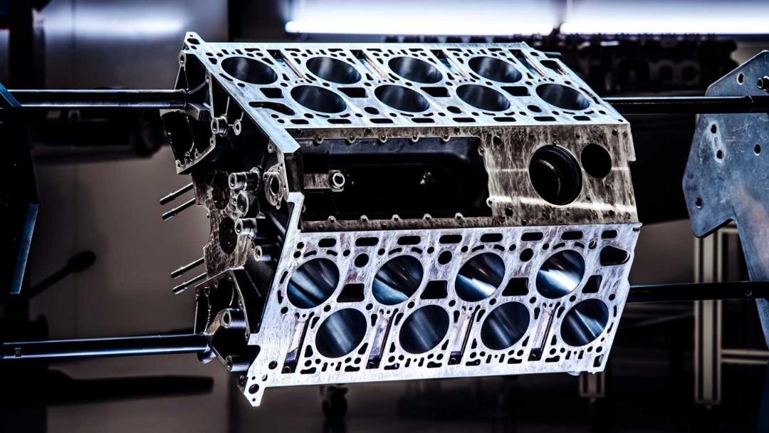 بلوک موتور جدید بوگاتی (Bugatti) با طراحی پیشرفته برای جایگزینی موتور W16