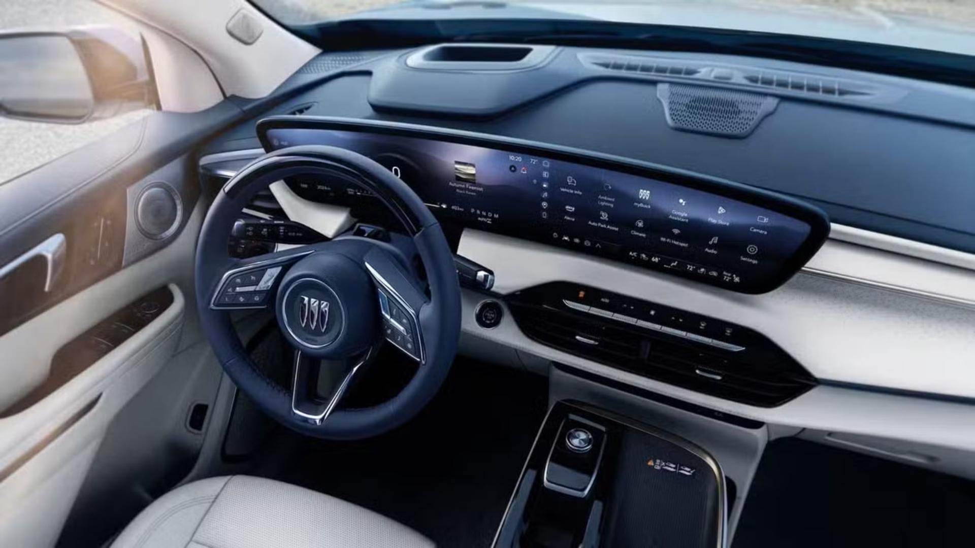 داشبورد و کابین خودروی بیوک انکلیو اونییر (Buick Enclave Avenir) با نمایشگر دیجیتال عریض