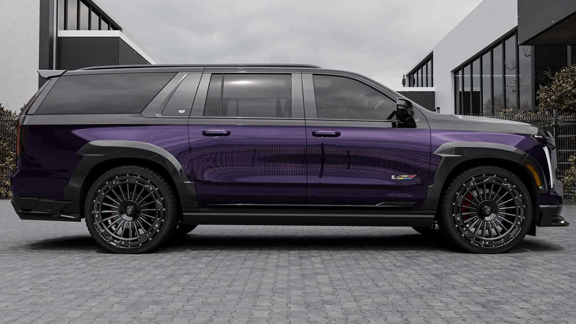 کادیلاک اسکالید V با کیت لارته دیزاین