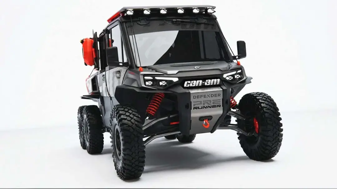 خودروی شش‌چرخ دیفندر پرانر (Defender Pro Runner) با تایر‌های بزرگ آفرود