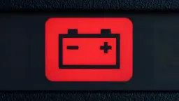 چراغ هشدار باتری (Battery) قرمز رنگ در پنل ابزار خودرو