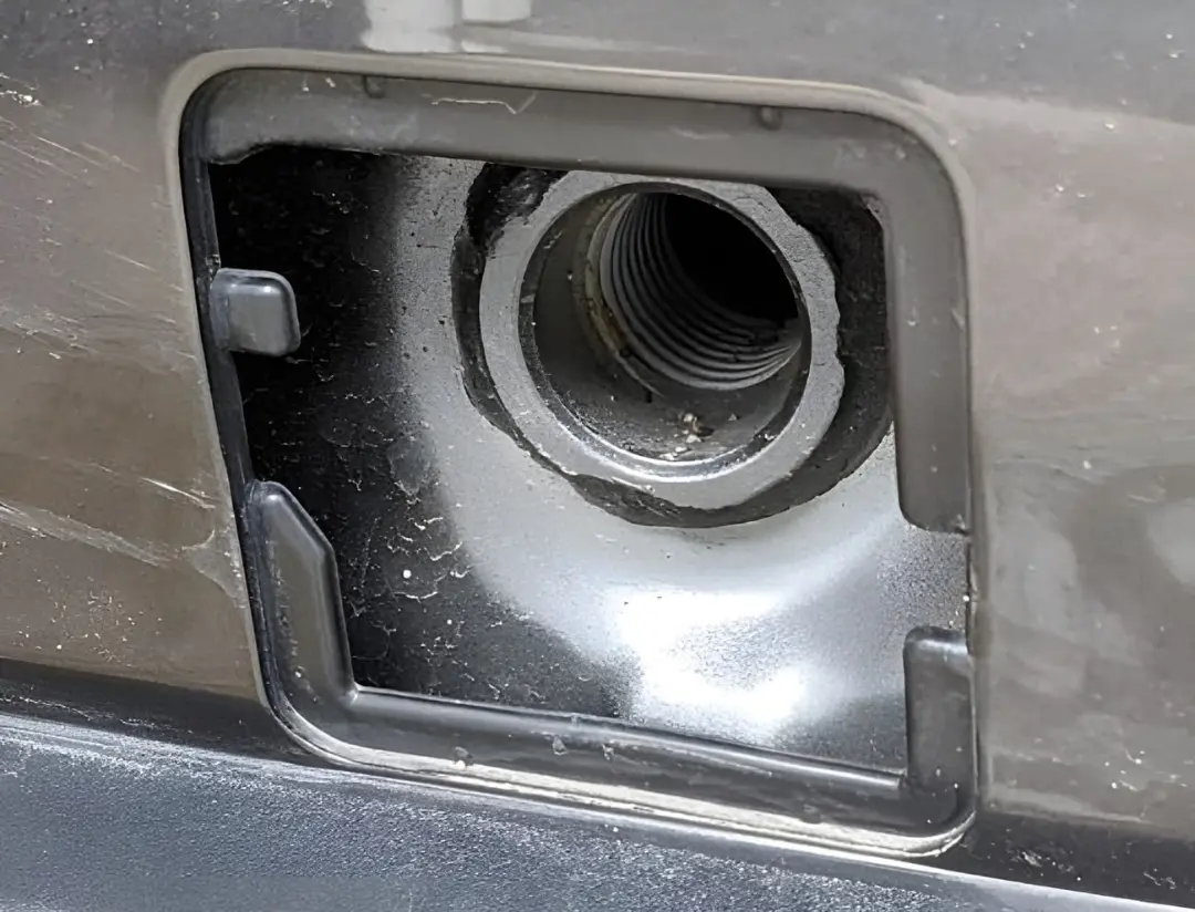 درپوش کوچک و مربعی روی بدنه و سپر خودرو