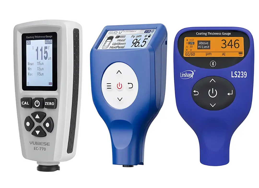 دستگاه‌های ضخامت‌سنج رنگ (Coating Thickness Gauge) برای تشخیص رنگ و بدنه خودرو