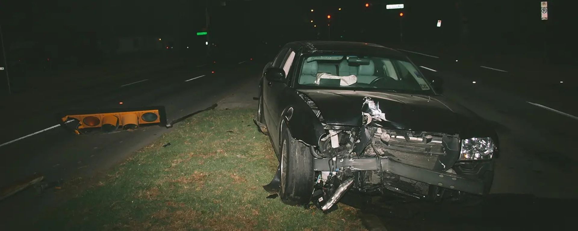 تصادف به دلیل مستی راننده