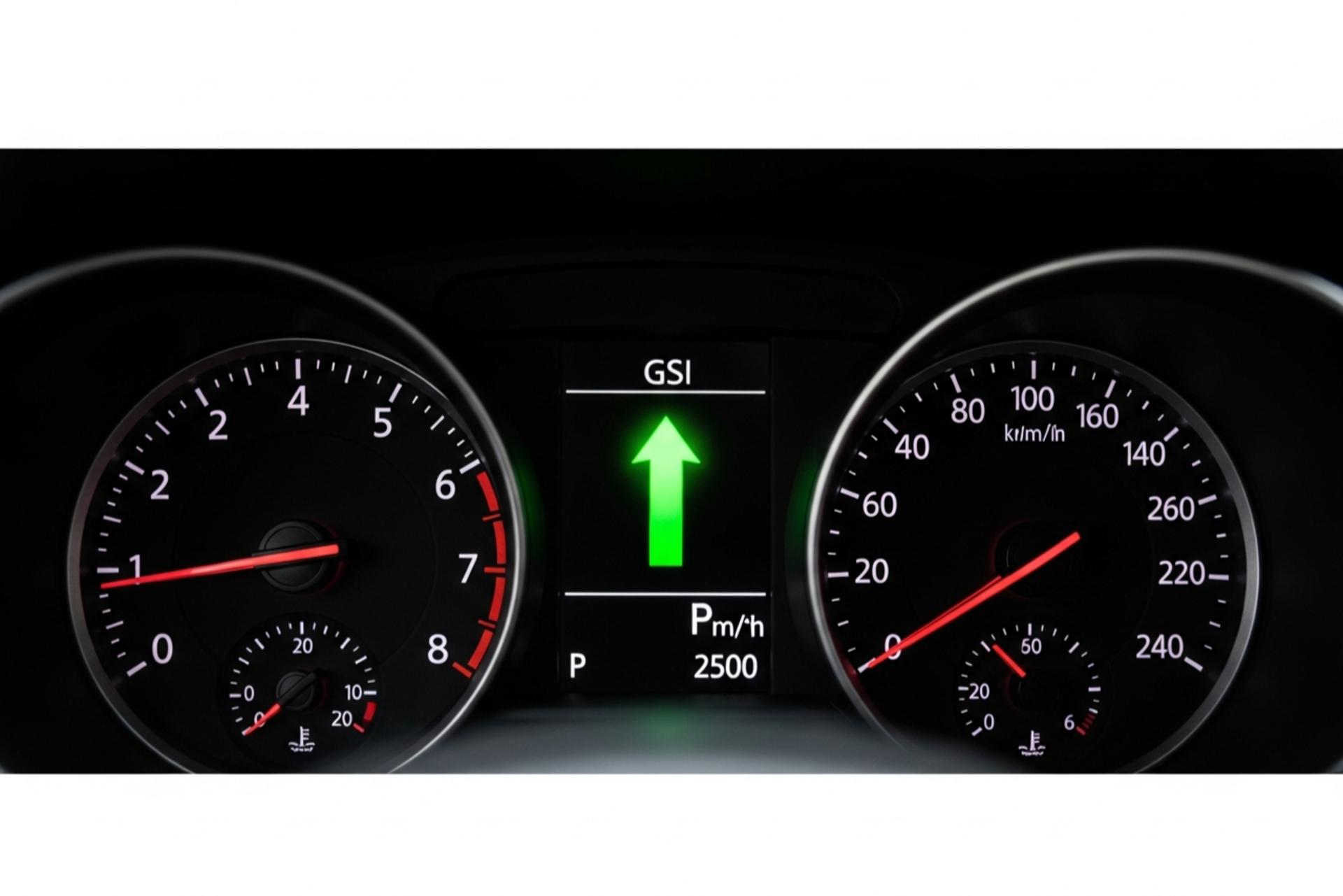 نمایشگر تعویض دنده بهینه روی صفحه کیلومترشمار خودرو