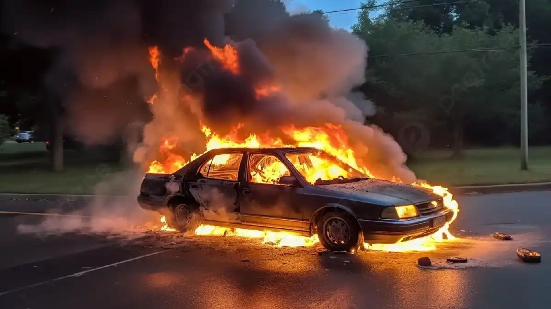 آتش سوزی خودرو