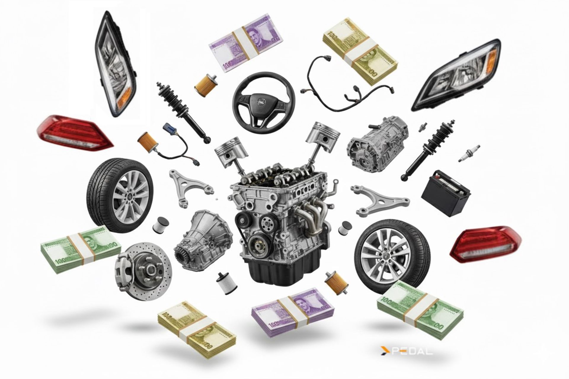Car industry part money