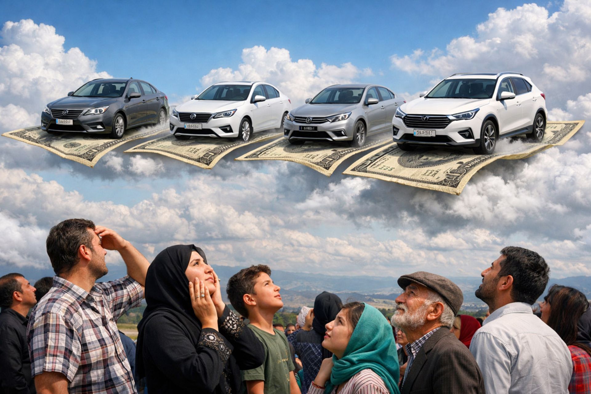 افزایش شدید قیمت خودروها