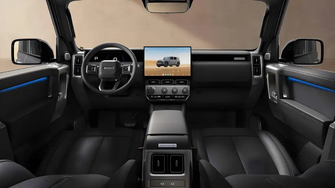 داشبورد و نمایشگر مرکزی خودروی چری آی‌کار V25 (iCar V25) با طراحی مدرن