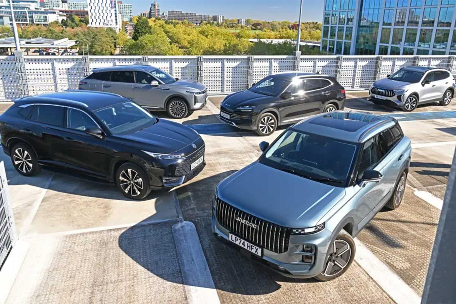 مقایسه بزرگ شاسی‌بلندهای هیبرید چینی