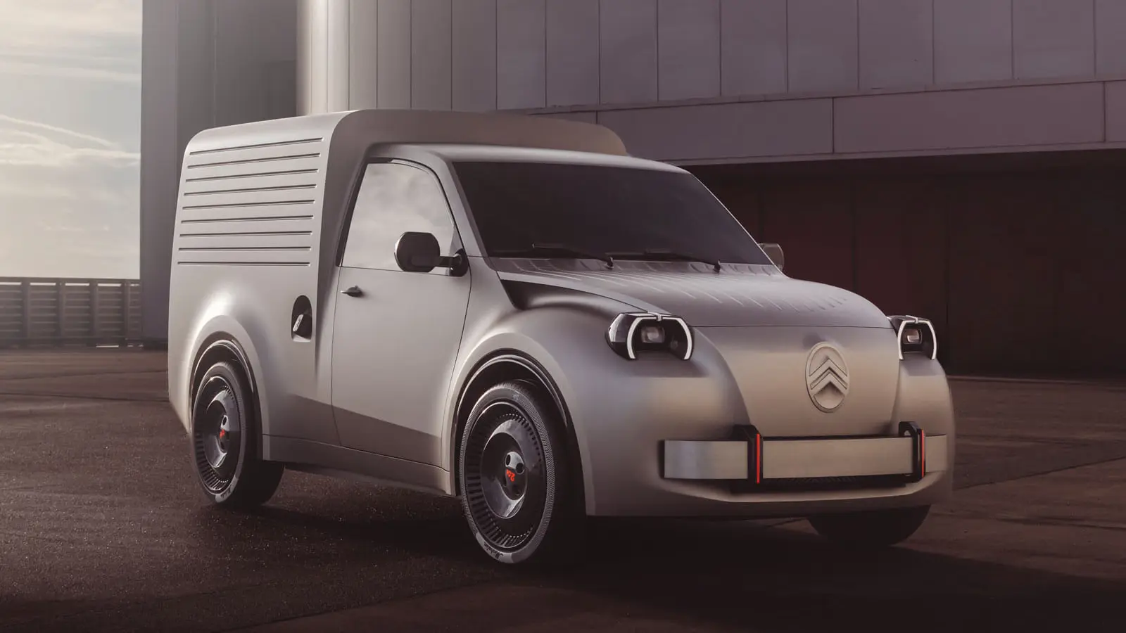 ون الکتریکی سیتروئن (Citroën 2CV) با طراحی نوستالژیک و بدنه مات