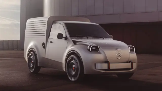 ون الکتریکی سیتروئن (Citroën 2CV) با طراحی نوستالژیک و بدنه مات