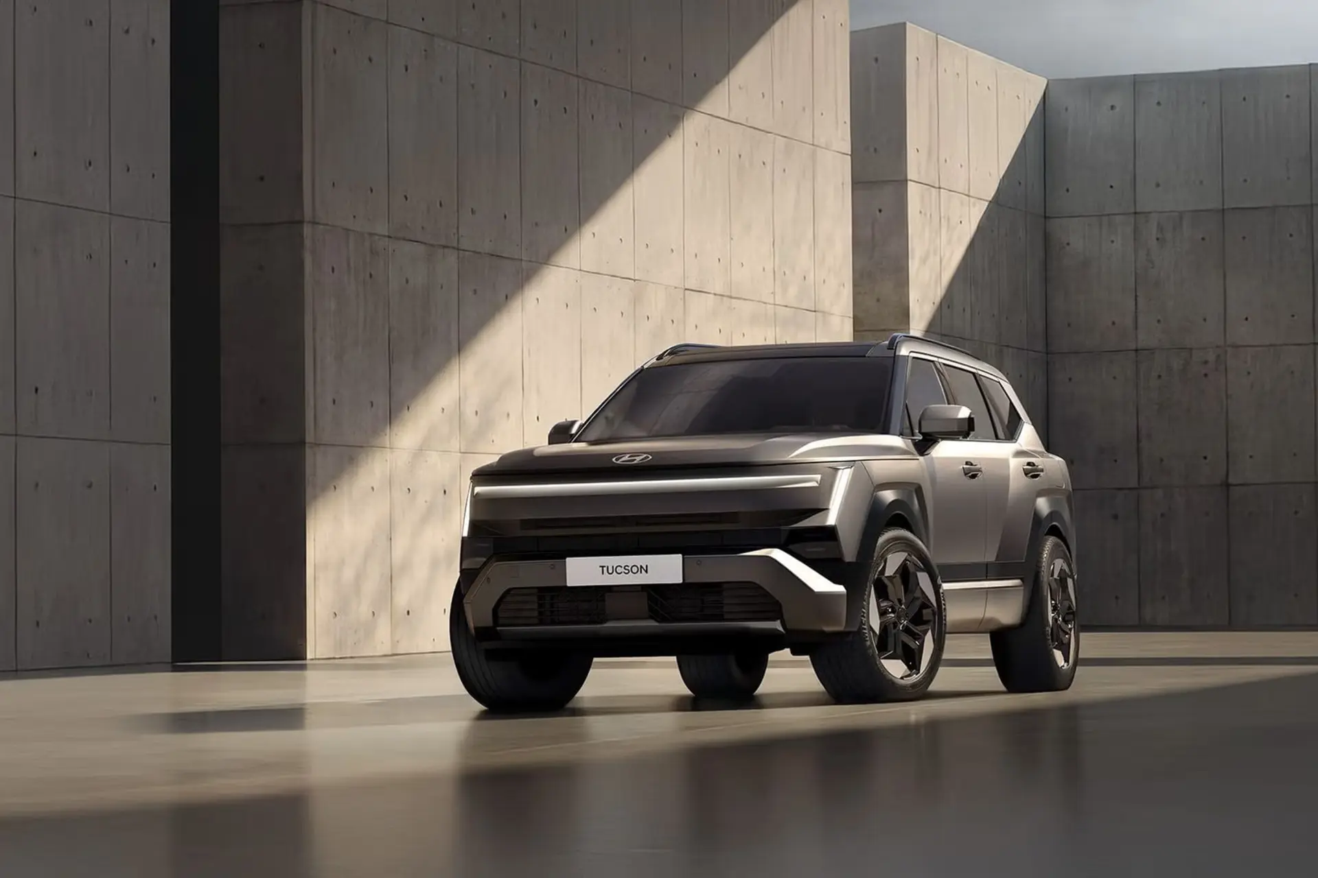 خودرو شاسی‌بلند هیوندای توسان (Hyundai Tucson) مدل ۲۰۲۷ در فضای صنعتی