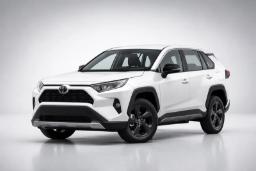 خودرو سفید تویوتا RAV4 (Toyota RAV4) مدل ۲۰۲۵ در استودیو