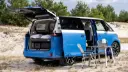 تخت‌خواب و تجهیزات کمپینگ در صندوق عقب فولکس‌واگن آی‌دی کالیفرنیا کروز (Volkswagen ID. California Cruise)