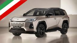 خودرو تویوتا راو۴ (Toyota RAV4) مدل ۲۰۲۶ با رنگ شامپاینی و سقف مشکی