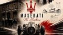 خودروی کلاسیک مازراتی (Maserati) در کنار کارخانه قدیمی برادران مازراتی