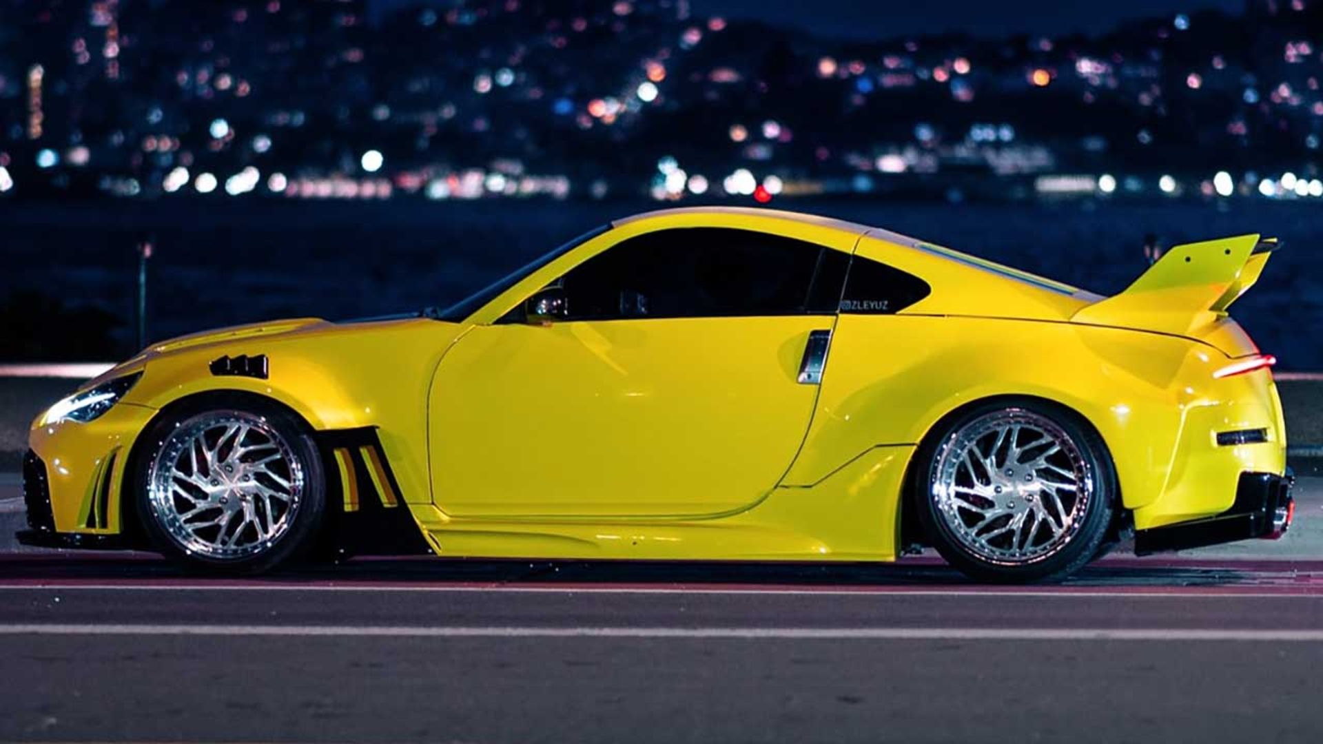 تیونینگ عجیب نیسان 350Z با الهام از سایبرپانک