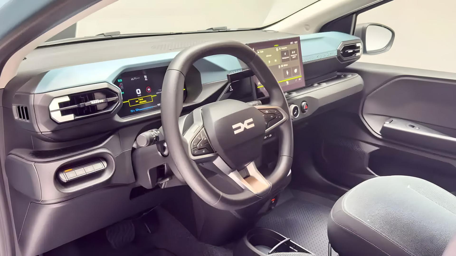 طراحی کابین و داشبورد خودروی برقی داچیا اسپرینگ (Dacia Spring)